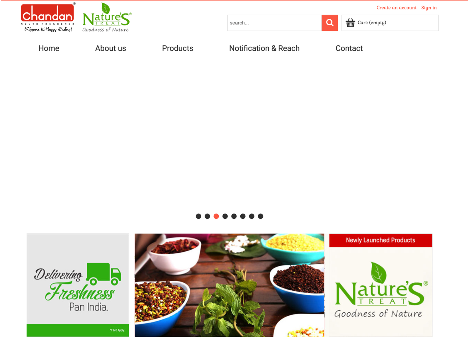 chandan mukhwas Old website